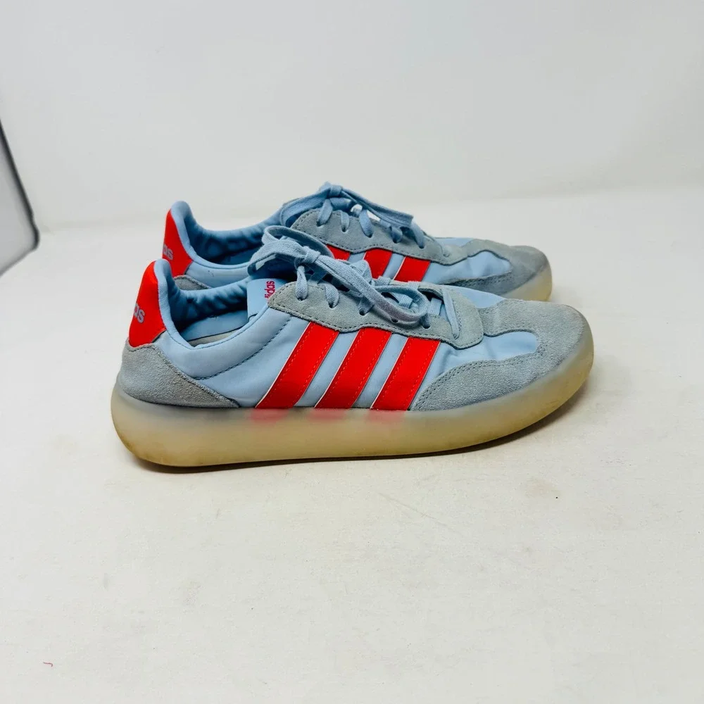 Adidas Gazelle Indoor Sneakers‎ Blue Red 7.5 Retro Sporty Athleisure Coastal
